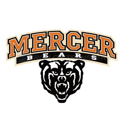 Mercer Bears Logo T-shirts Iron On Transfers N5022
